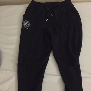 Black joggers from Brooklyn Half marathon